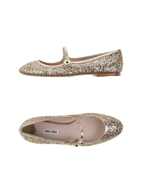 miu miu metallic balletflats|ballet flats price tag.